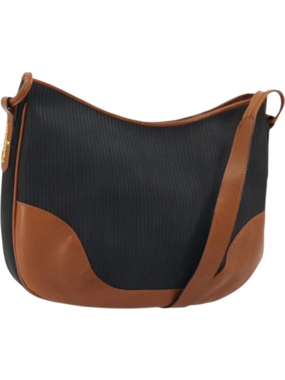 Salvatore Ferragamo Shoulder Bag Leather Black Gold